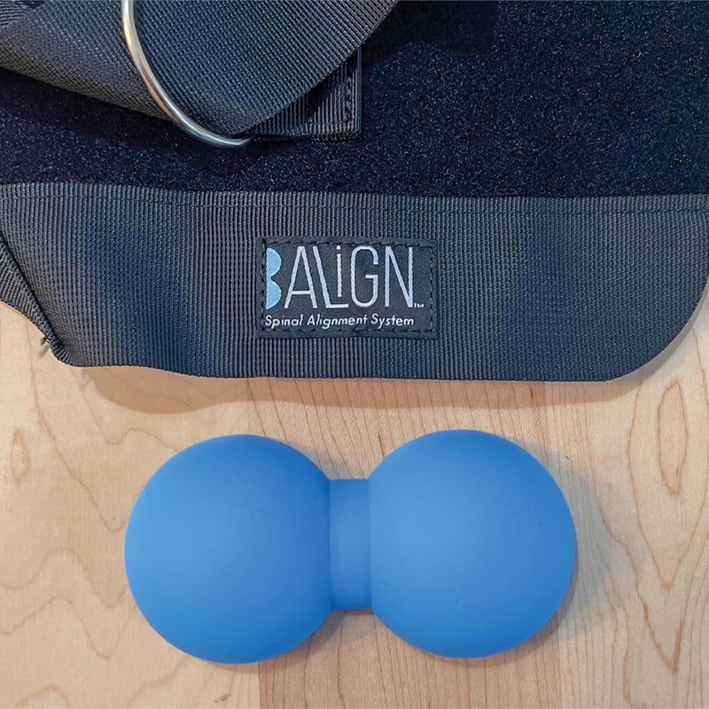 BAlign ® Belt - Patented Doctor-Designed Therapy Tool for Spine Alignment - McKenzie Method Device - Back Pain Relief - Spine Alignment - Pelvic Alignment - Alleviate Pelvic & Sciatic Pain - Back Stretcher for Low Back Pain Relief - Half Peanut Ball Insert for Spine Mobility & Improve Posture (Large 50 In) - Image 3